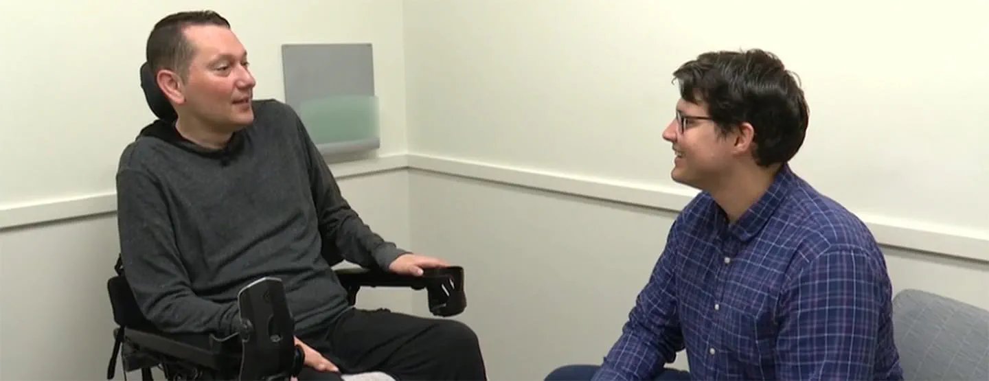 Steve Welling being interviewed