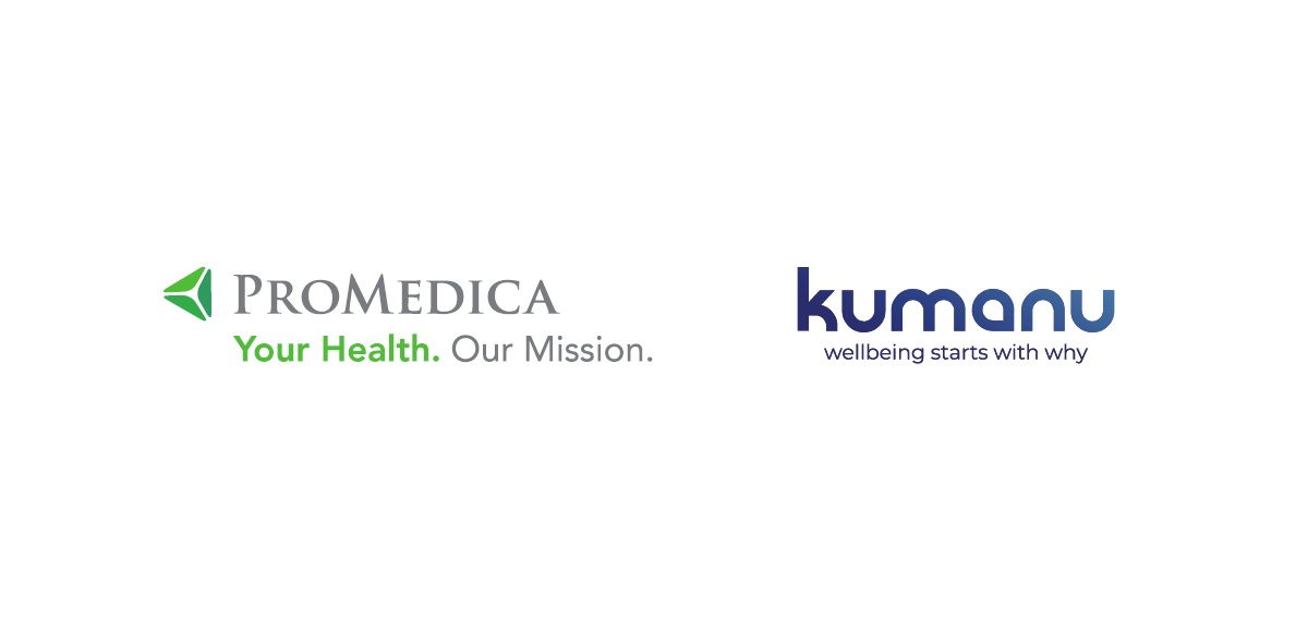 The ProMedica logo and the Kumanu logo