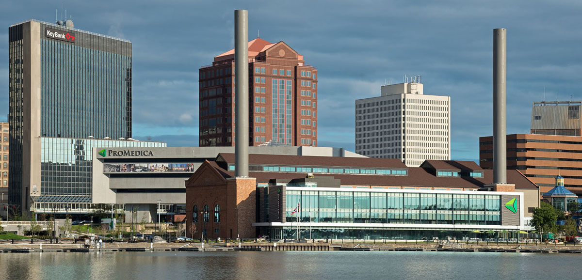 Downtown Toledo shot from across the water