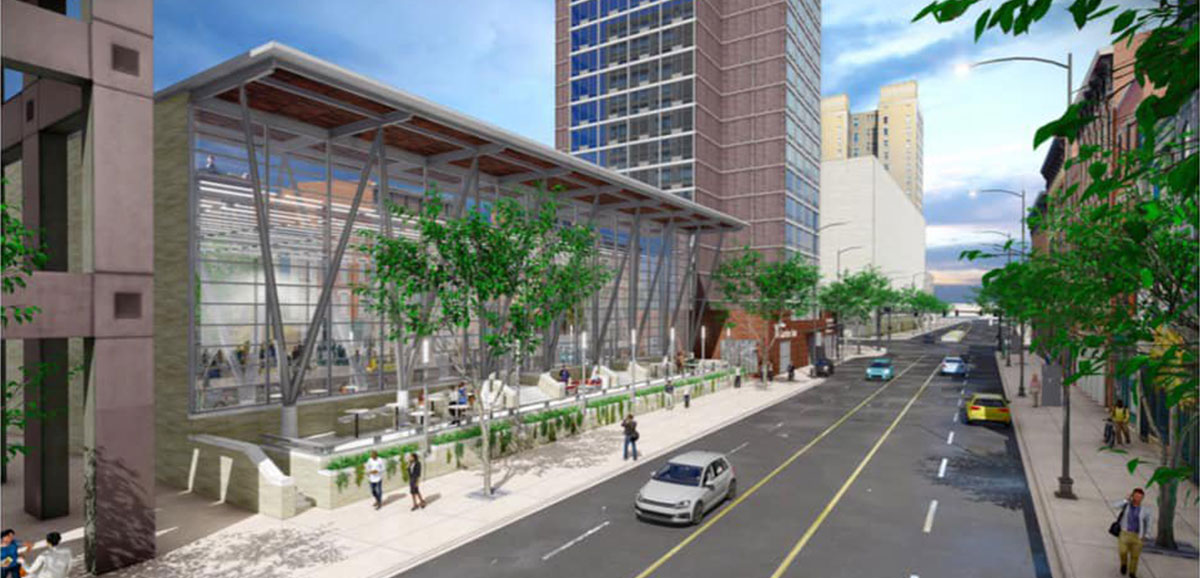 A digital rendering of the new SeaGate Convention Centre